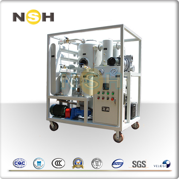Double-Stage High-Vacuum Insulation Oil Purifier Machine 380V Three-Phase Industrial Transformer System