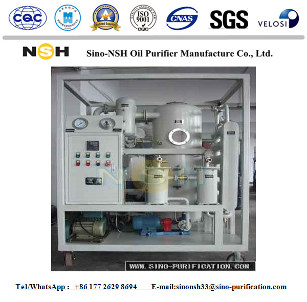 Transformer 40 Kw Vacuum Oil Purifier Filter Machine 1800L/H Double Stage